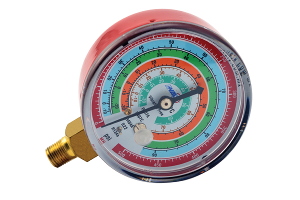 MANOMETRO DE ALTA R-134A, R-404A, R-22 500 PSI