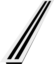 REJILLA LINEAL DE ALUMINIO CON 3 RANURAS DE 1 IN 2 FT T-BAR END BORDER