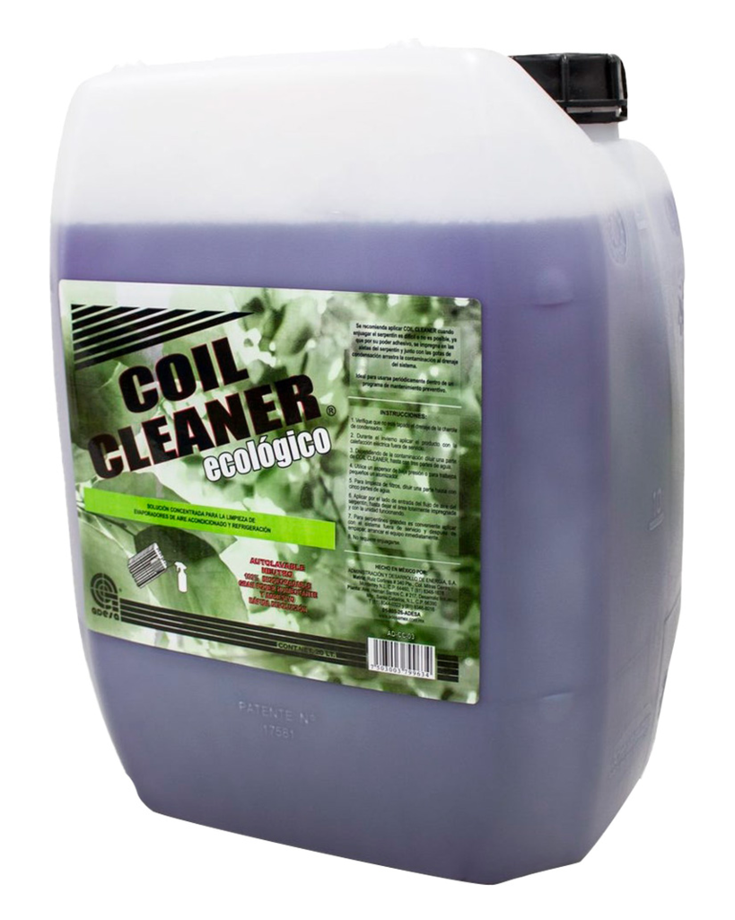 LIMPIADOR DE SERPENTIN ADESA COIL CLEANER ECOLOGICO PARA EVAPORADOR PORRON 20 LT