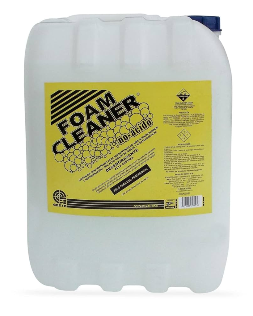 LIMPIADOR DE SERPENTIN ADESA FOAM CLEANER ALCALINO PORRON 20 LT
