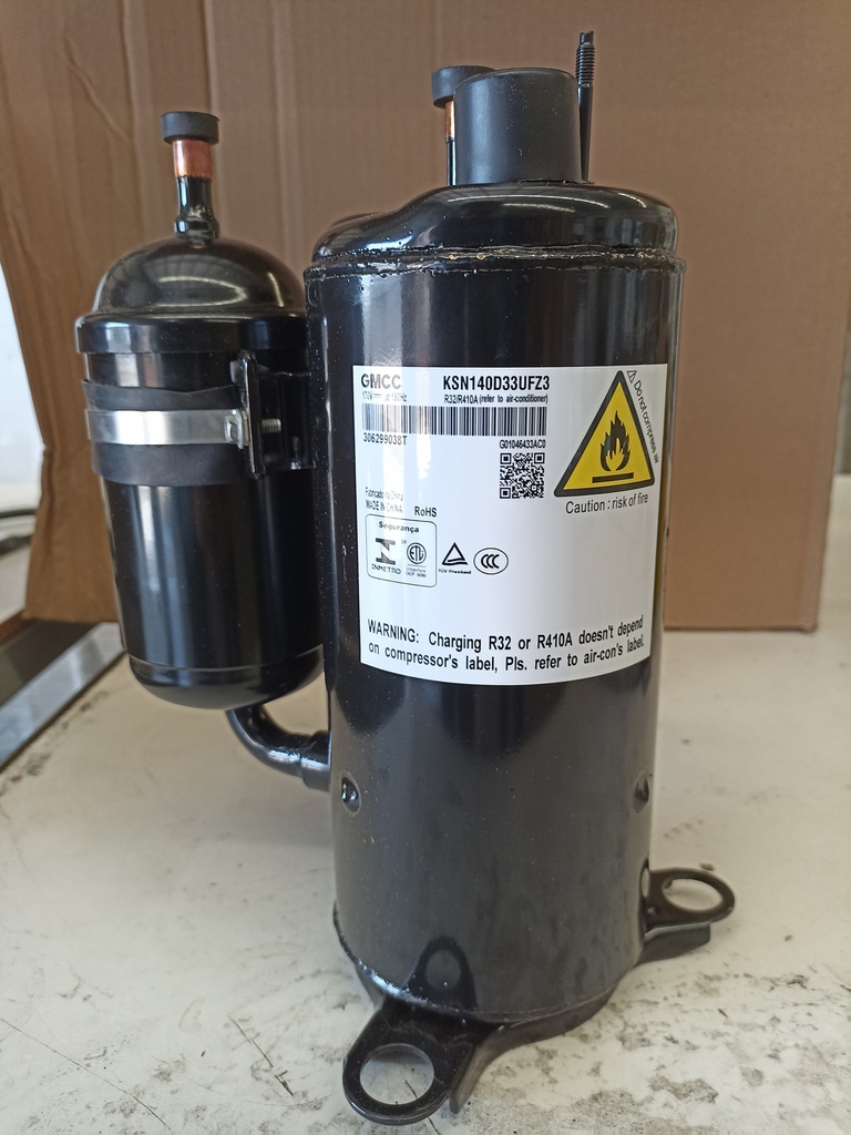 COMPRESOR PARA MINISPLIT INV 16 SEER HP 1.5 Y 2.0 TON GMCC KSN140D33UFZ3 92014-000804