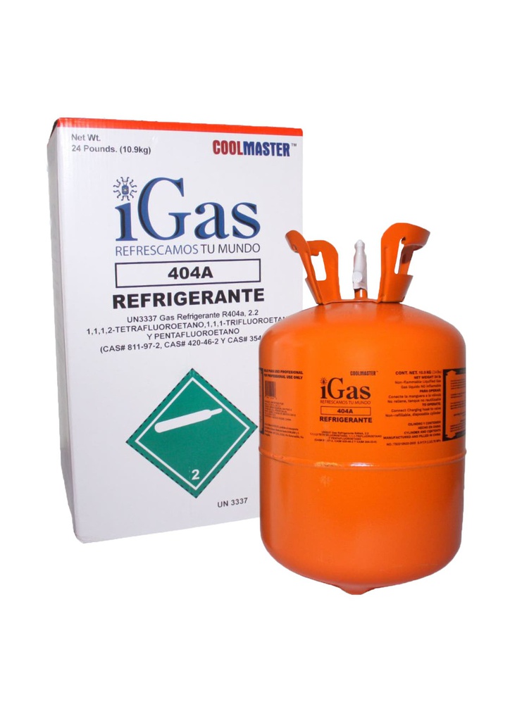 GAS REFRIGERANTE I-GAS R404A 10.89 KG