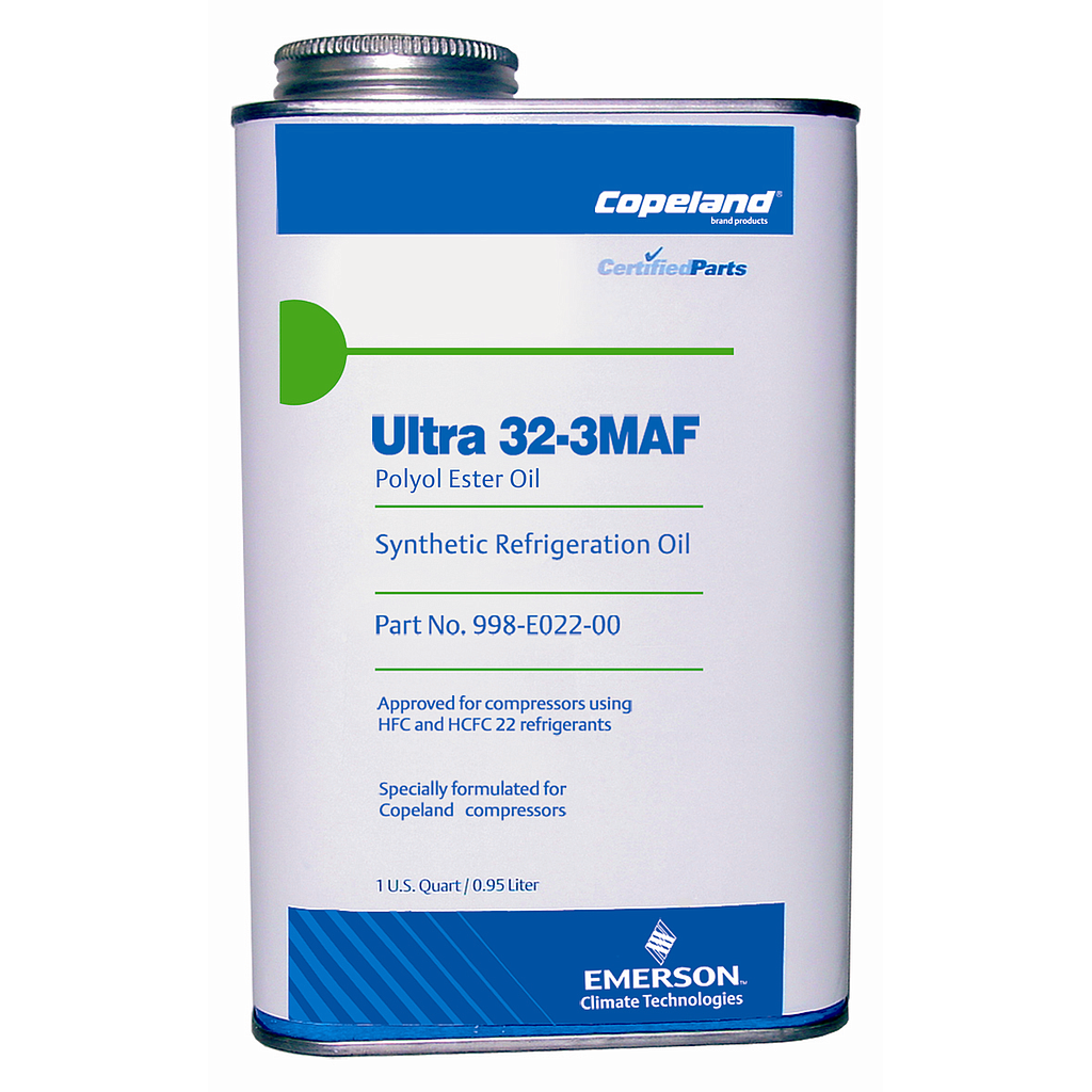 ACEITE POLIOLESTER COPELAND ULTRA 1 LITRO (VISCOSIDAD: 32-3MAF)