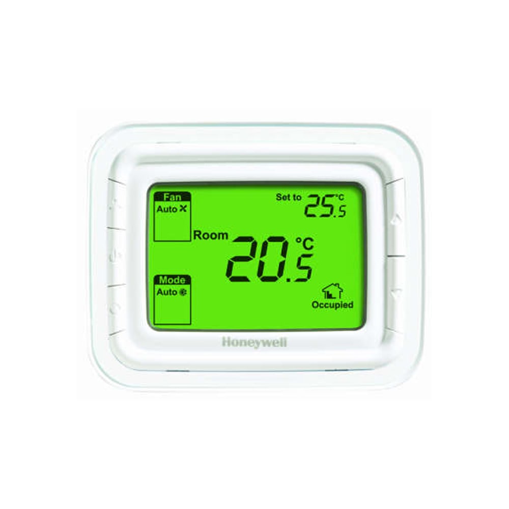 TERMOSTATO HONEYWELL HALO PARA FANCOIL HORIZONTAL PANTALLA VERDE