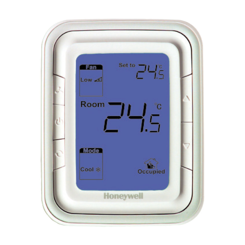 TERMOSTATO HONEYWELL HALO PARA FANCOIL VERTICAL PANTALLA AZUL