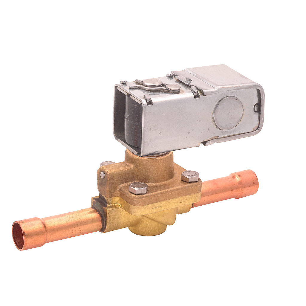 VALVULA SOLENOIDE TIPO 240RA MANUAL CON BOBINA EMERSON