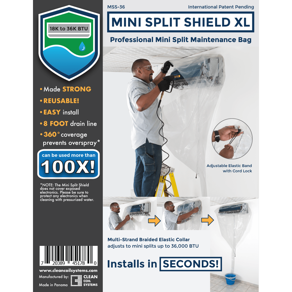 BOLSA PARA MANTENIMIENTO DE MINISPLIT CON LOCK 18,000-36,000 BTUH