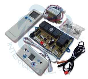 [ERO-TJCNMI08A2] TARJETA CONTROL A/A, 2 SENSORES, DISPLAY DIGITAL, CONTROL REMOTO, 220V