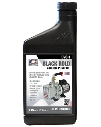 [JB-DVO1] ACEITE JB INDUSTRIES DVO-1 PARA BOMBA DE VACIO ENVASE DE 1/2 LITRO