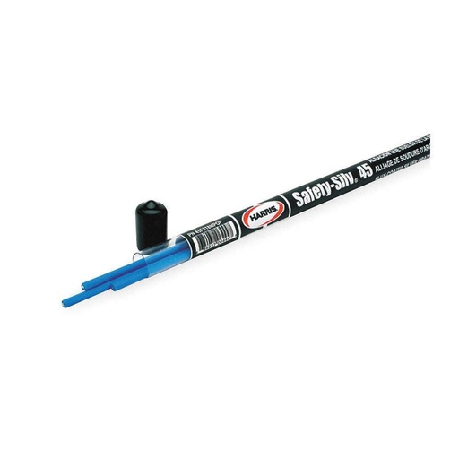 [HAR-SILVALOY45T] SOLDADURA DE PLATA HARRIS 45%, 1/16" X 18", PAQUETE DE 3 PIEZAS