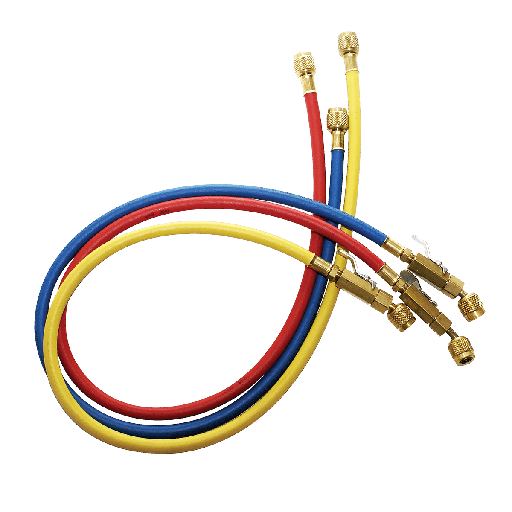 [JB-CCLBV60] SET DE MANGUERAS JB KOBRA CLBV CON VALVULA DE PASO PARA MANOMETROS 60 IN (3 PZS)