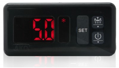 [AKO-D14120] CONTROLADOR AKO PANEL SLIM MEDIA TEMPERATURA 120 V 1 RELEY 16 A 1 SONDA NTC 1.5 M