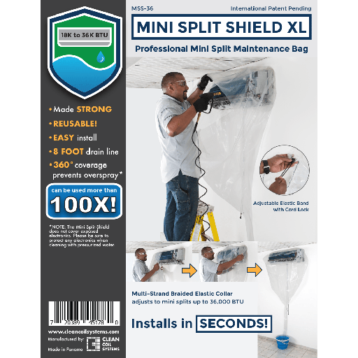 [CCS-MSS36LOCK] BOLSA PARA MANTENIMIENTO DE MINISPLIT CON LOCK 18,000-36,000 BTUH