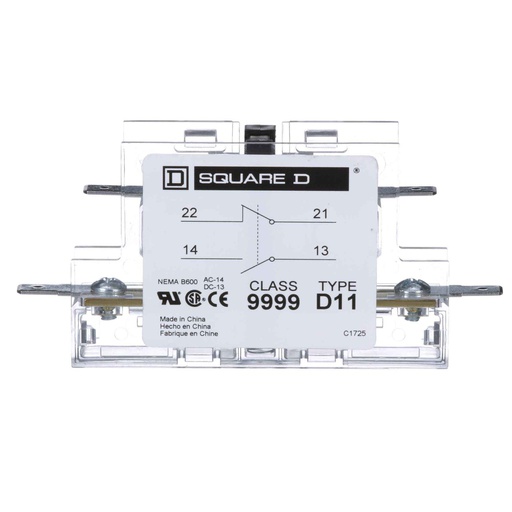 [SQD-9999D11] CONTACTOR AUXILIAR 50A-90A - SQUARE D 9999D11