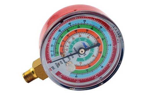 [AVA-VAG500MH] MANOMETRO DE ALTA R-134A, R-404A, R-22 500 PSI